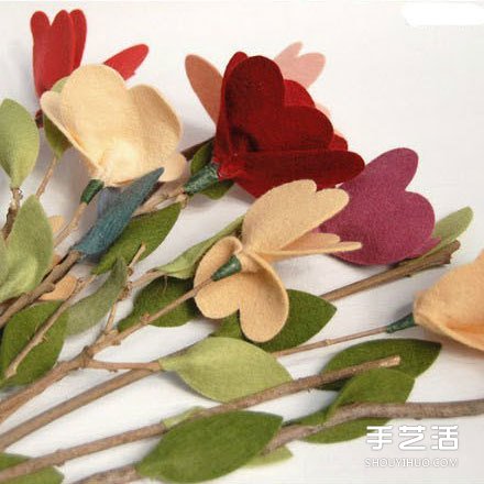 不織布花朵教程圖解 手工布藝花朵制作方法 -  rpnrmr.com