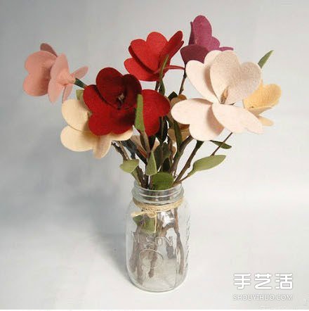 不織布花朵教程圖解 手工布藝花朵制作方法 -  rpnrmr.com