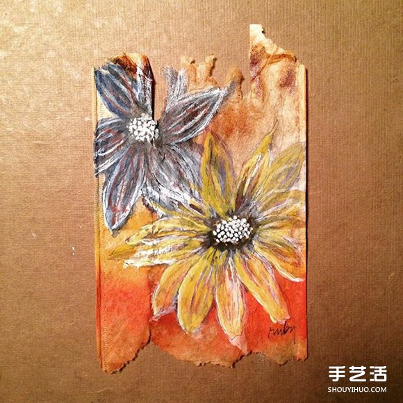 變廢為寶：藝術(shù)家用喝過的茶包當(dāng)畫布寫日記 -  rpnrmr.com