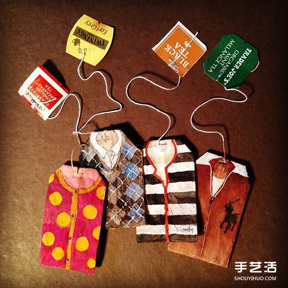 變廢為寶：藝術(shù)家用喝過的茶包當(dāng)畫布寫日記 -  rpnrmr.com