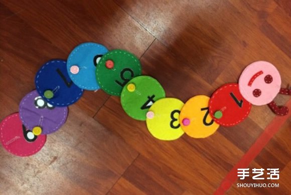 幼兒不織布毛毛蟲(chóng)玩具手工制作圖解教程 -  rpnrmr.com