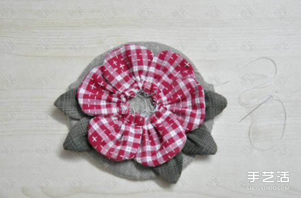 手工布藝玫瑰花零錢包DIY制作教程帶圖紙 -  rpnrmr.com