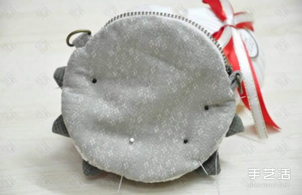 手工布藝玫瑰花零錢包DIY制作教程帶圖紙 -  rpnrmr.com