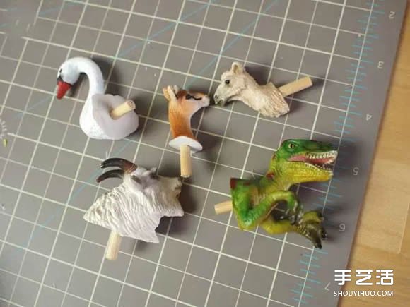 利用孩子們玩膩的動(dòng)物玩具DIY制作有趣的掛鉤 -  rpnrmr.com