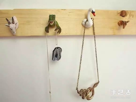 利用孩子們玩膩的動(dòng)物玩具DIY制作有趣的掛鉤 -  rpnrmr.com