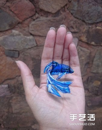 養(yǎng)在手掌心的迷你動物 卻原來是3D立體畫作品 -  rpnrmr.com