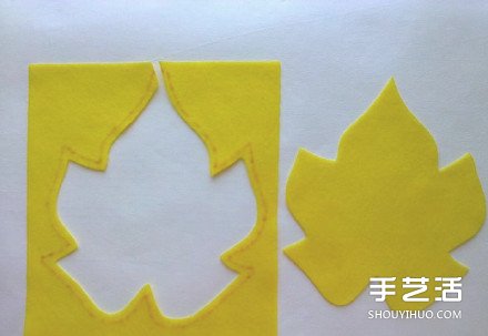 簡單又有趣的不織布楓葉杯墊手工制作圖解 -  rpnrmr.com