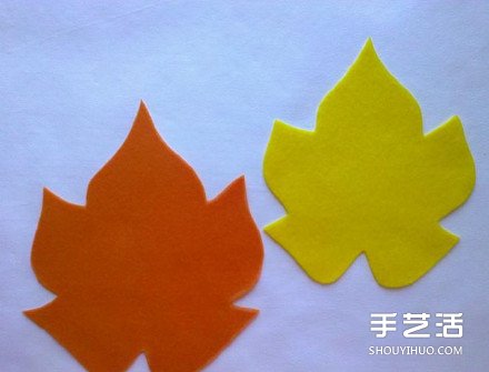 簡單又有趣的不織布楓葉杯墊手工制作圖解 -  rpnrmr.com