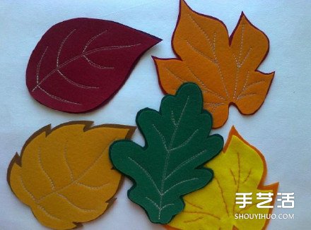簡單又有趣的不織布楓葉杯墊手工制作圖解 -  rpnrmr.com