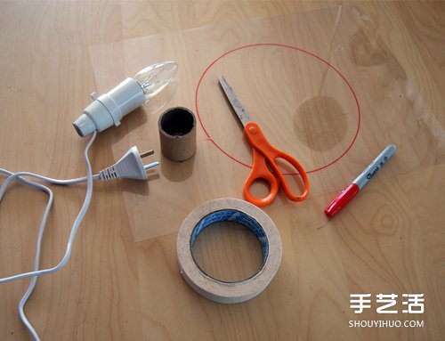 海綿紙手工制作美蜂窩燈罩臺(tái)燈的方法教程 -  rpnrmr.com