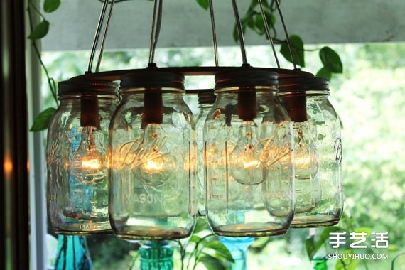 玻璃罐廢物利用小制作 圣誕節(jié)浪漫情調(diào)燈具 -  rpnrmr.com