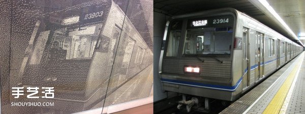 15萬3千6百顆電車車票打孔紙屑DIY的拼貼畫 -  rpnrmr.com