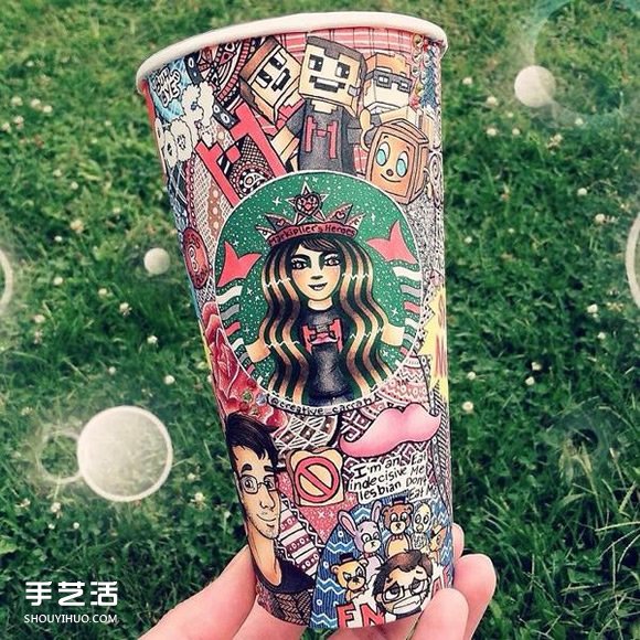 這樣的星巴克紙杯你肯定沒見過：彩繪夢幻風(fēng)格 -  rpnrmr.com