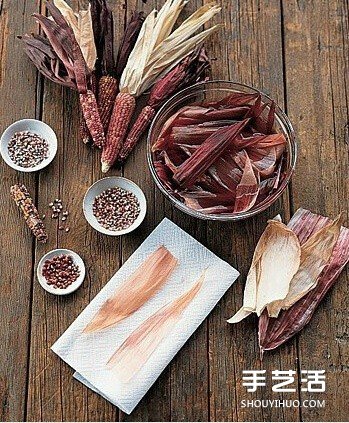玉米葉制作花朵的方法 玉米葉DIY仿真花教程 -  rpnrmr.com
