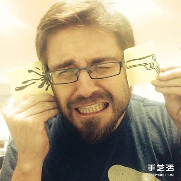 便簽紙上的涂鴉創(chuàng)意DIY 為平淡的生活加點(diǎn)糖 -  rpnrmr.com