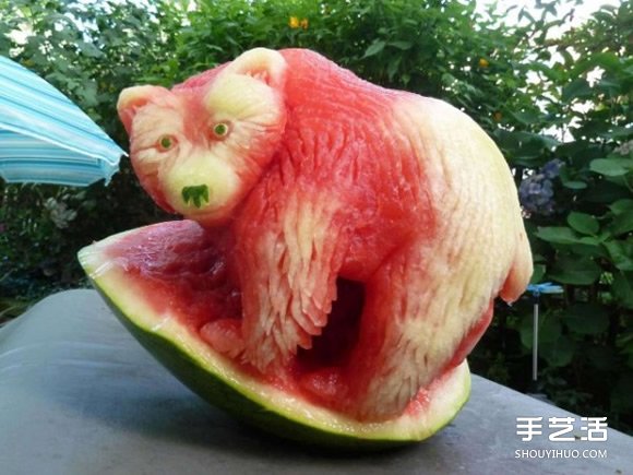 創(chuàng)意西瓜雕刻圖片 瓜雕水果雕刻作品欣賞 -  rpnrmr.com