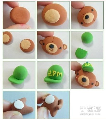 粘土小熊制作方法 可愛(ài)小熊粘土DIY圖解教程 -  rpnrmr.com