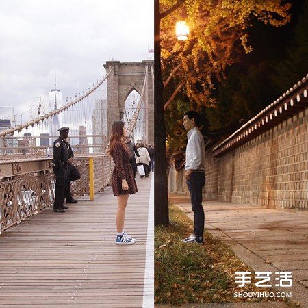 一半是你一半是我 超浪漫的異地情侶合照 -  rpnrmr.com