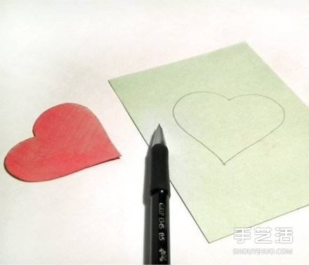 愛心卡片的制作方法 手工刺繡愛心卡片DIY制作 -  rpnrmr.com