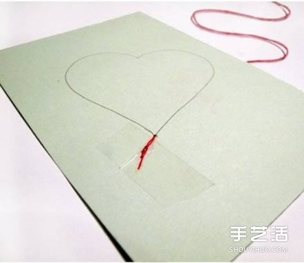 愛心卡片的制作方法 手工刺繡愛心卡片DIY制作 -  rpnrmr.com