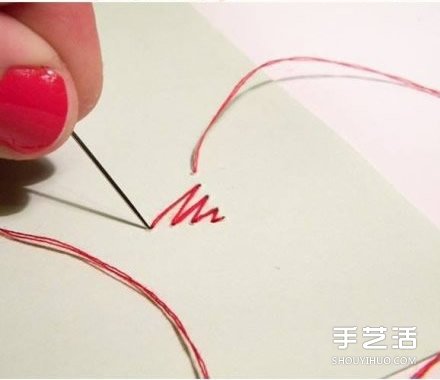 愛心卡片的制作方法 手工刺繡愛心卡片DIY制作 -  rpnrmr.com