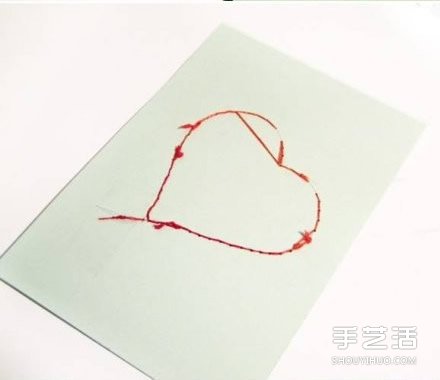 愛心卡片的制作方法 手工刺繡愛心卡片DIY制作 -  rpnrmr.com