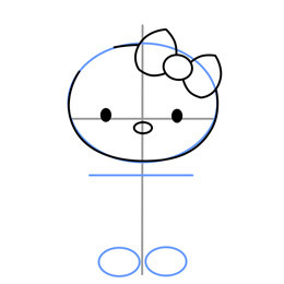 Hello Kitty簡(jiǎn)筆畫的畫法 貓咪簡(jiǎn)筆畫教程 -  rpnrmr.com