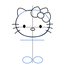 Hello Kitty簡(jiǎn)筆畫的畫法 貓咪簡(jiǎn)筆畫教程 -  rpnrmr.com