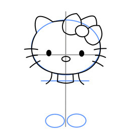 Hello Kitty簡(jiǎn)筆畫的畫法 貓咪簡(jiǎn)筆畫教程 -  rpnrmr.com