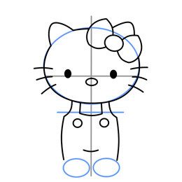 Hello Kitty簡(jiǎn)筆畫的畫法 貓咪簡(jiǎn)筆畫教程 -  rpnrmr.com