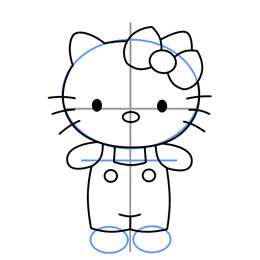 Hello Kitty簡(jiǎn)筆畫的畫法 貓咪簡(jiǎn)筆畫教程 -  rpnrmr.com