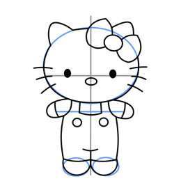 Hello Kitty簡(jiǎn)筆畫的畫法 貓咪簡(jiǎn)筆畫教程 -  rpnrmr.com