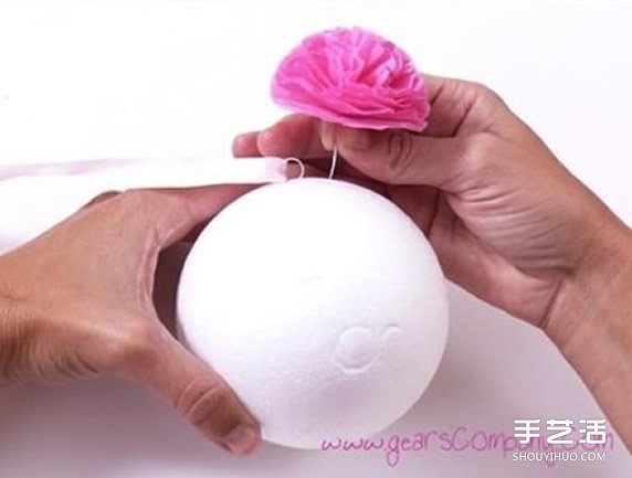 婚禮用紙花球的制作方法 紙花球的做法圖解 -  rpnrmr.com