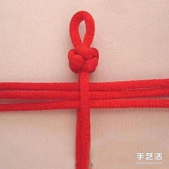 中國風(fēng)紅繩手鏈編法教程 編紅繩手鏈的方法圖解 -  rpnrmr.com