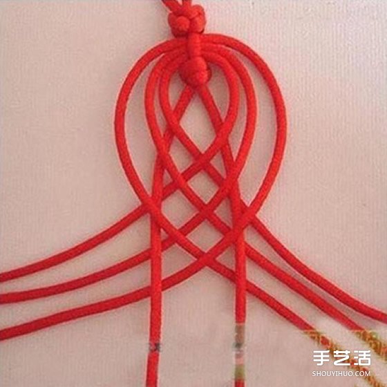 中國風(fēng)紅繩手鏈編法教程 編紅繩手鏈的方法圖解 -  rpnrmr.com