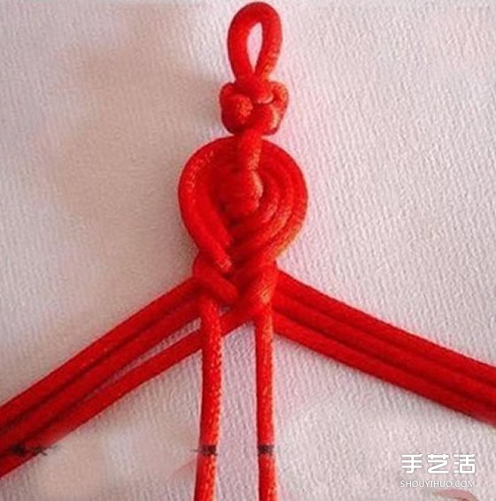 中國風(fēng)紅繩手鏈編法教程 編紅繩手鏈的方法圖解 -  rpnrmr.com