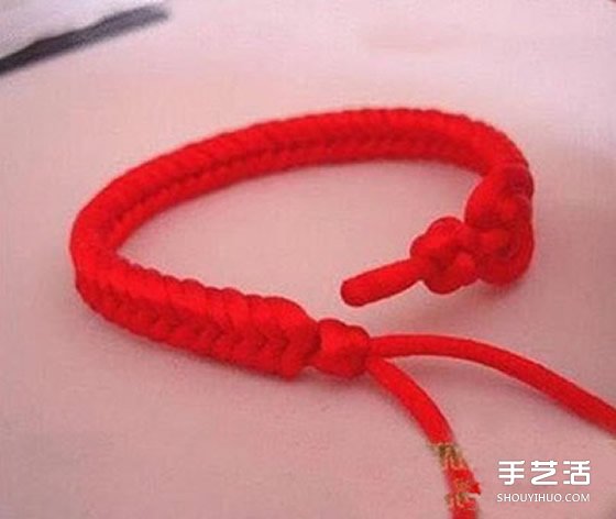 中國風(fēng)紅繩手鏈編法教程 編紅繩手鏈的方法圖解 -  rpnrmr.com