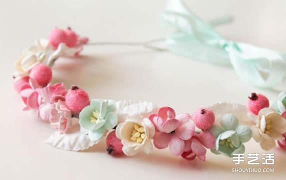 新娘花環(huán)DIY制作方法 自制花環(huán)頭飾圖解教程 -  rpnrmr.com