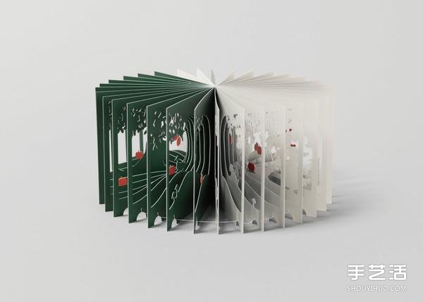 紙雕藝術(shù)：壯麗富士山縮小成迷你立體書 -  rpnrmr.com