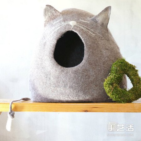 羊毛氈打造貓窩　連屋子都打呵欠了能不睡嗎！ -  rpnrmr.com