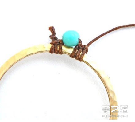 可愛繩編耳環(huán)DIY制作 帶珠子耳環(huán)制作教程 -  rpnrmr.com