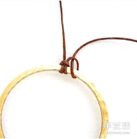 可愛繩編耳環(huán)DIY制作 帶珠子耳環(huán)制作教程 -  rpnrmr.com