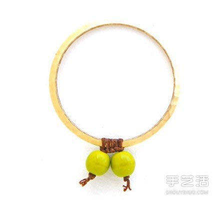 可愛繩編耳環(huán)DIY制作 帶珠子耳環(huán)制作教程 -  rpnrmr.com