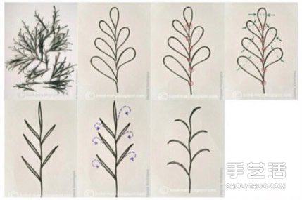漂亮花朵圖案衍紙畫(huà)的制作方法過(guò)程圖解 -  rpnrmr.com