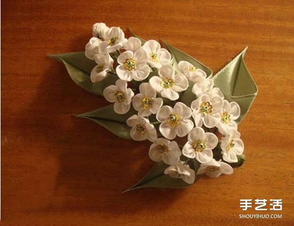 手工布藝梅花發(fā)飾DIY 不織布梅花發(fā)卡制作 -  rpnrmr.com