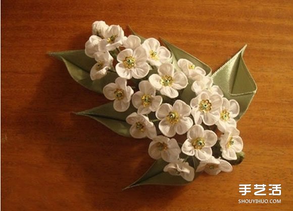 手工布藝梅花發(fā)飾DIY 不織布梅花發(fā)卡制作 -  rpnrmr.com