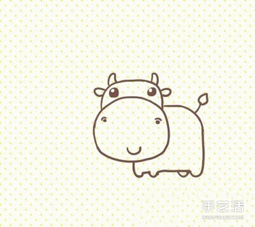 卡通奶牛簡筆畫的畫法 可愛奶牛簡筆畫圖片 -  rpnrmr.com