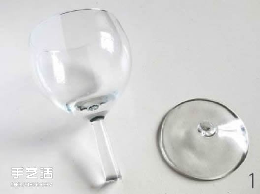 壞掉的高腳玻璃杯DIY手工制作玻璃罩的方法 -  rpnrmr.com