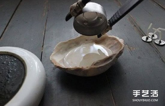 圣誕節(jié)浪漫燭臺(tái)DIY 簡(jiǎn)單貝殼燭臺(tái)手工制作 -  rpnrmr.com