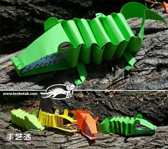 A4紙制作鱷魚的方法 兒童玩具鱷魚用A4紙做 -  rpnrmr.com